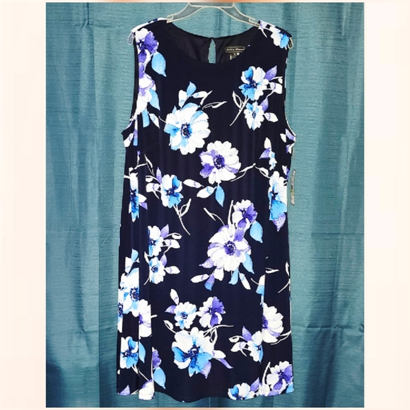Jessica Howard Navy Floral Dress - Picture 2 of 4